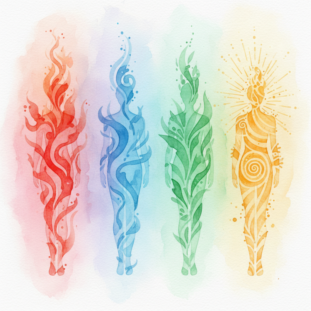 빨강, 파랑, 초록, 노랑 — 네 가지 색깔 성격 유형